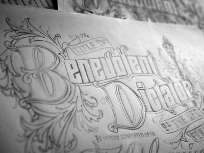 Benevolent dictator tight pencil