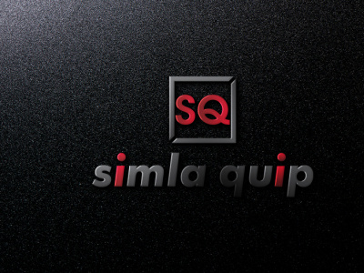 SQ simla quip adobe illustrator adobe photoshop logodesign typography