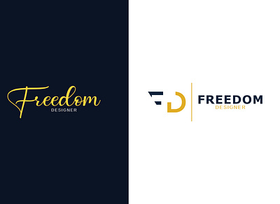 Freedom Designer adobe illustrator branding fd fd letter logo icon logo logodesign minimal typography vector