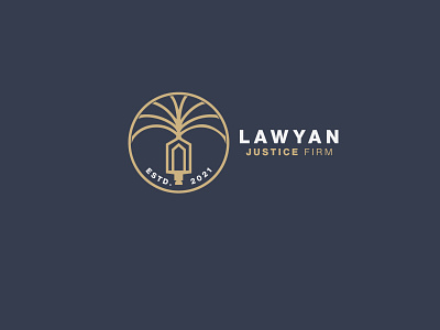 Lawyan Firm LOGO adobe illustrator branding law firm logo logo logodesign minimal modern logo typogaphy