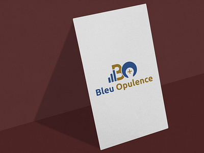 blue Opuenio Logo adobe illustrator bo logo branding design icon minimal typogaphy