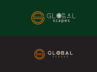 Global Scapes Logo branding design graphic design logo logodesign minimal typogaphy