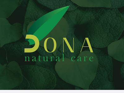 Natural Care DONA LOGO branding design dona logo logo logodesign minimal typogaphy