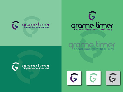 Grame Timer Logo Design branding g design g letter g letter logo g logo g timer logo grame timer graphic design logo minimal timer logo