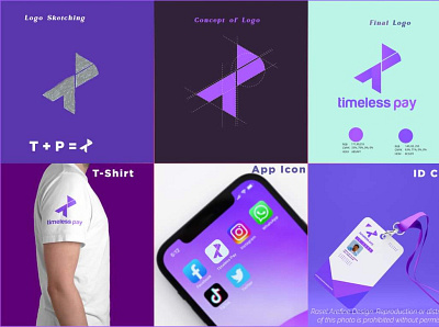 TP or Timeless Pay Logo adobe illustrator app icon app logo branding design logo logodesign minimal timeless timeless logo design timeless pay logo tp tp letter logo tp logo typogaphy