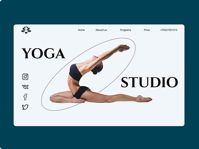 YOGA STUDIO design figma tilda ui ux web design website