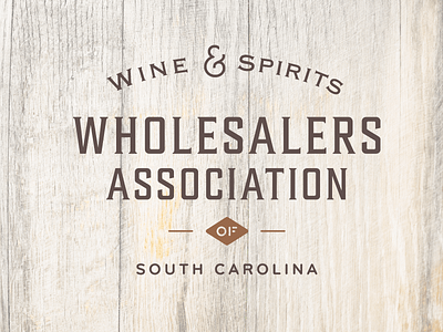 Wine & Spirits Wholesalers Association of South Carolina ampersand copper metallic letterpress letterpress business card riggs partners sc south carolina type only logo typography vintage typography wine spirits wswa sc