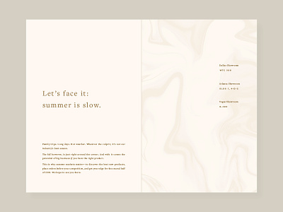 summer mailer classic cool tones design graphic design marble print print design simple texture type warm tones