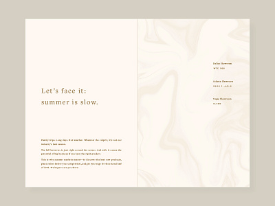 summer mailer classic cool tones design graphic design marble print print design simple texture type warm tones