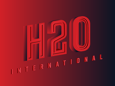 H2O, Part Deux bevel car custom typography gradient red shadow type volkswagen vw
