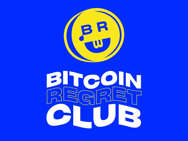 Bitboi bitcoin brand identity cryptocurrency internet joke logo satire trendy type wavy