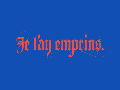 Je l’ay emprins blackletter burgundian contrast europe french renaissance textura type typography wow