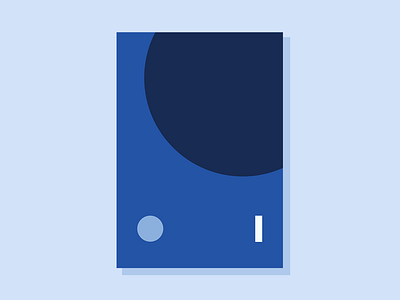 Exercise 18 abstract art blue clean conceptual geometric illustration minimalist simple theoretical vector