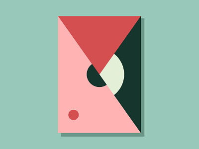 E11P2 abstract art clean color conceptual geometric illustration minimalist simple vector