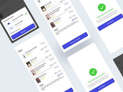 Payment | Book selling app app design mobile overlay payment ui