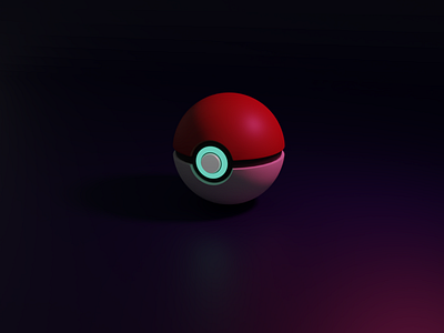 Pokeball made in Blender