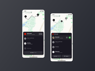 Delivery App app design flat minimal ui ux