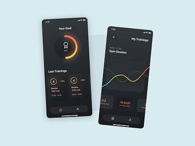 Training App app design minimal ui ux