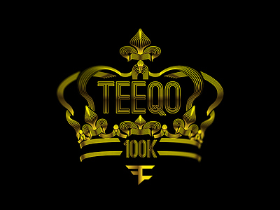 Teeqo crown gold king lines