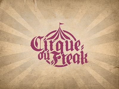Cirque Du Freak circus edm event logo music