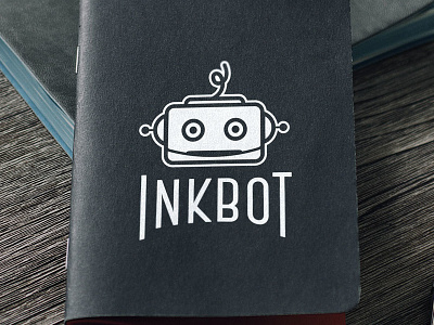 Inkbot Editing design icon illustration logo robot