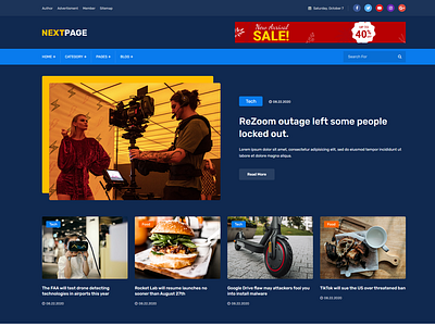 nextpagea magazine and newspaper template