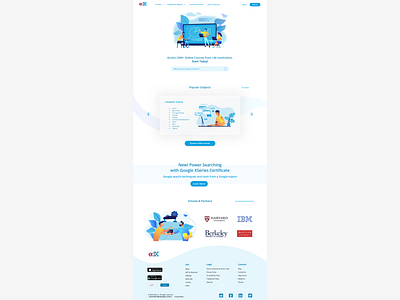 redesign of edx.org webdesign illustration figma