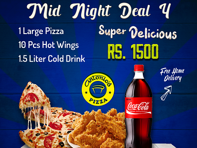 Pizza Deals branding fast fastfood graphic design social media