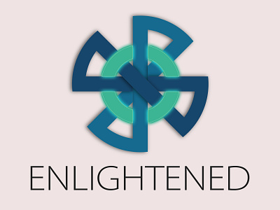 Enlightened Logo Design advertisement branding design graphic design illustration illustrator logo minimal typography vector