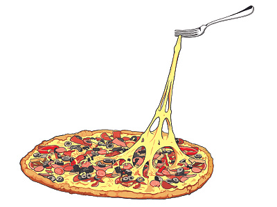 What if your pizza could take you to Paris? american express cheese fork ogilvy paris pizza