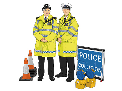 Traffic Officers community illustration metropolitan police police traffic officers