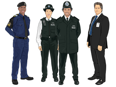 Volunteer Police Cadet / Police Constables / Detective community detective illustration metropolitan police police police constables volunteer police cadet