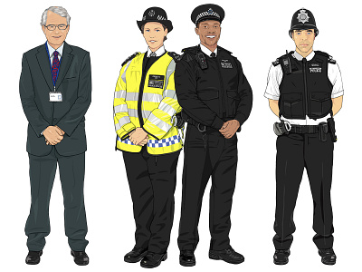 Police Volunteer / Special Constables / Police Sergeant community illustration metropolitan police police sergeant special constables volunteer