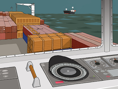 Collision Avoidance: Crossing Situation collision avoidance crossing situation illustration loss prevention safety steamship mutual work