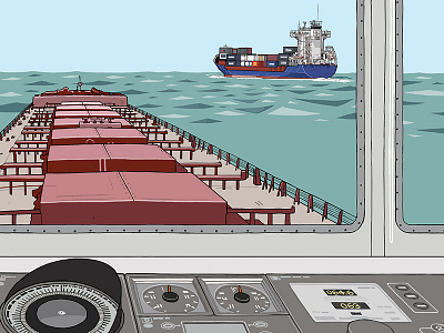 Collision Avoidance: Overtaking collision avoidance illustration loss prevention overtaking safety steamship mutual work