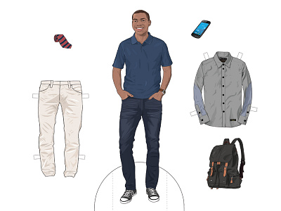 Kenyon College Alumni Dress Code: Daniel accessories alumni bulletin clothing dress code etiquette illustration kenyon college medical researcher paper doll