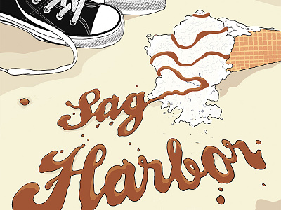 Random House: Sag Harbor beach colson whitehead converse holiday ice cream illustration new york sag harbor summer teen vacation waffle