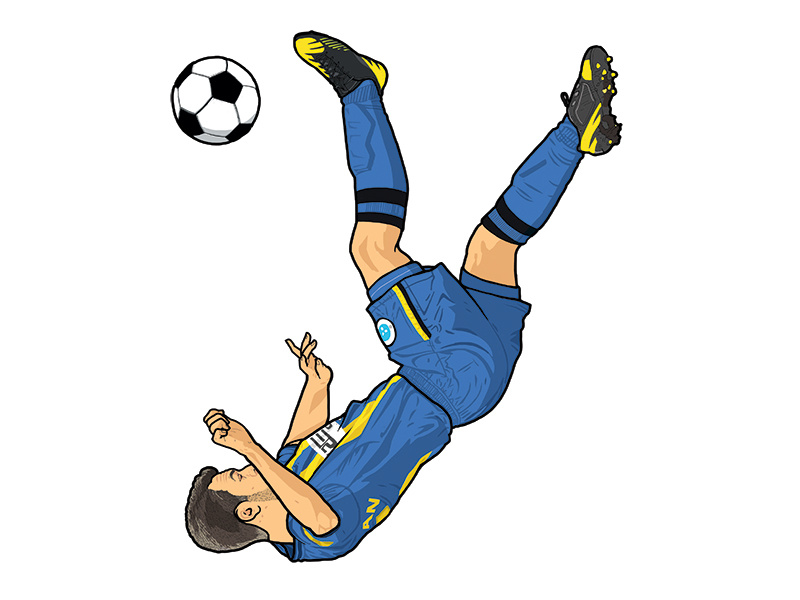 Bicycle Kick by Jonathan Williams on Dribbble