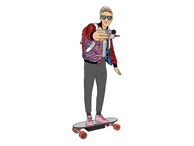 GQ: How to spot the Style Vlogger gq hm kenzo illustration iphone modern comfort skateboard snapchat style vlogger
