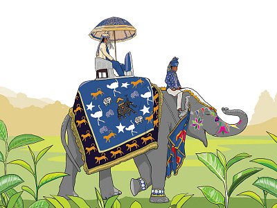 Ronnefeldt: Duke of Grey Tea label drink duke of grey elephant illustration labels packaging ronneveldt speciality tea