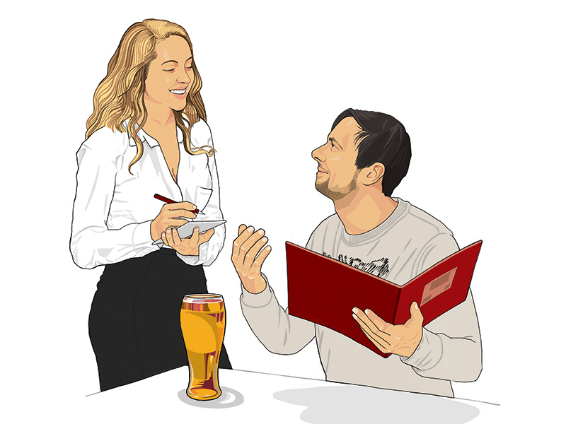 Freundin: Johanna Zimmermann flirting waitress freundin johanna zimmermann men editorial beer