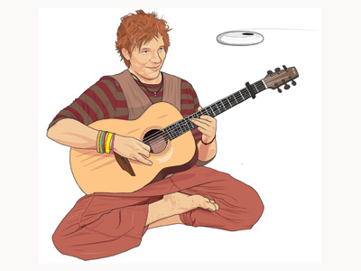 Trust Fund Troubadour editorial illustration music tribes q magazine troubadour