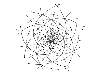 Intersecting Fibonacci Spirals