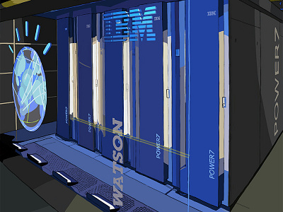 Watson artificial intelligence ford ibm illustration sonic boom supercomputer watson