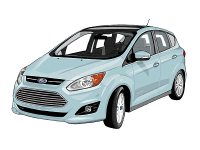 Ford C-Max c max ford grey illustration sonic boom