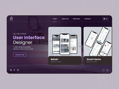 Web site: landing page