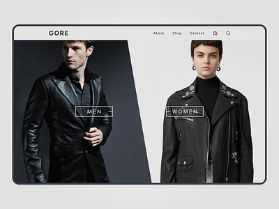 Gore Concept Store leather jacket minimalism shop vintage