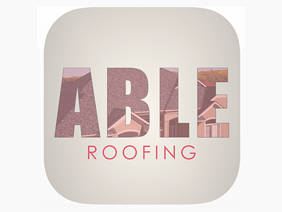 Able Roofing Icon app bold icon logo typography