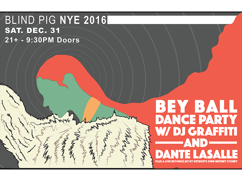 Beyonce Themed New Years Poster