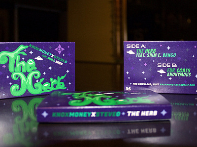 The Herb Cassette cassette font illustration layout package space typography